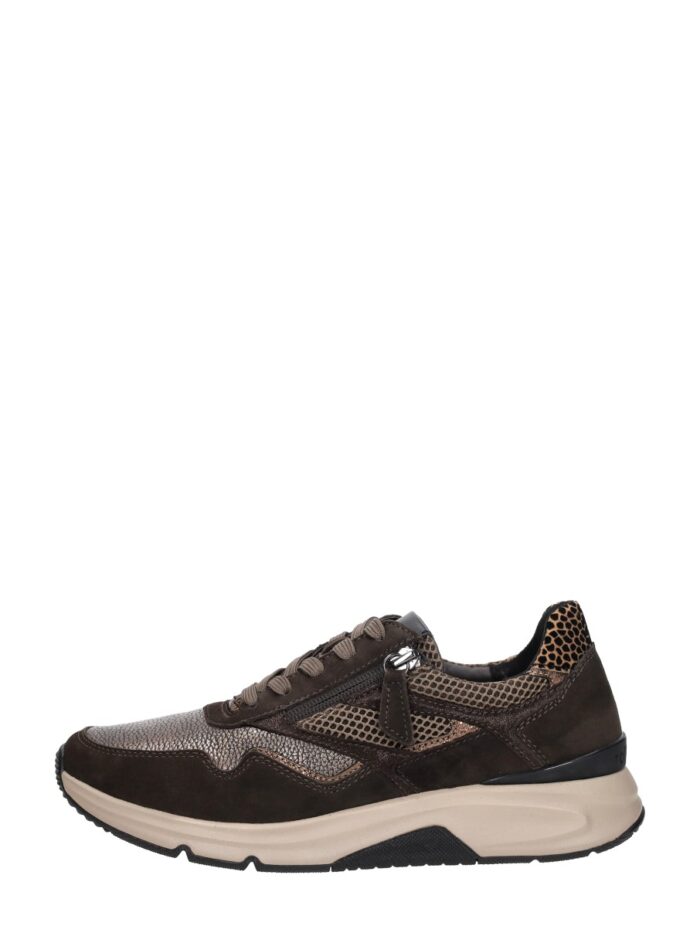Gabor Rollingsoft Sneakers brons Leer