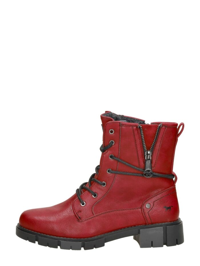mustang Veterschoenen Hoog – Rood