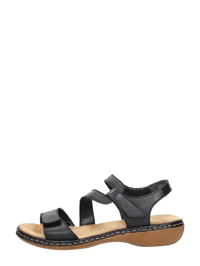 Rieker Dames Sandalen – Zwart