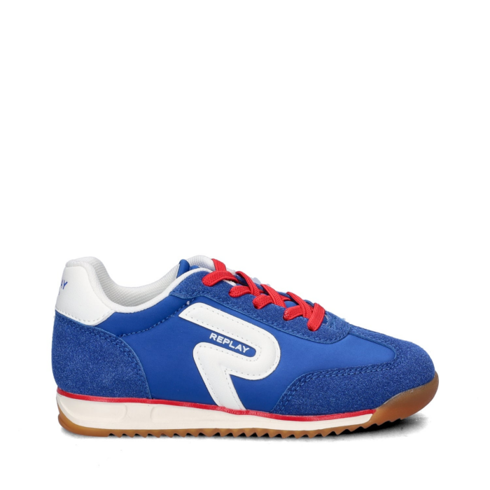 Replay Yard JR lage sneakers – Blauw