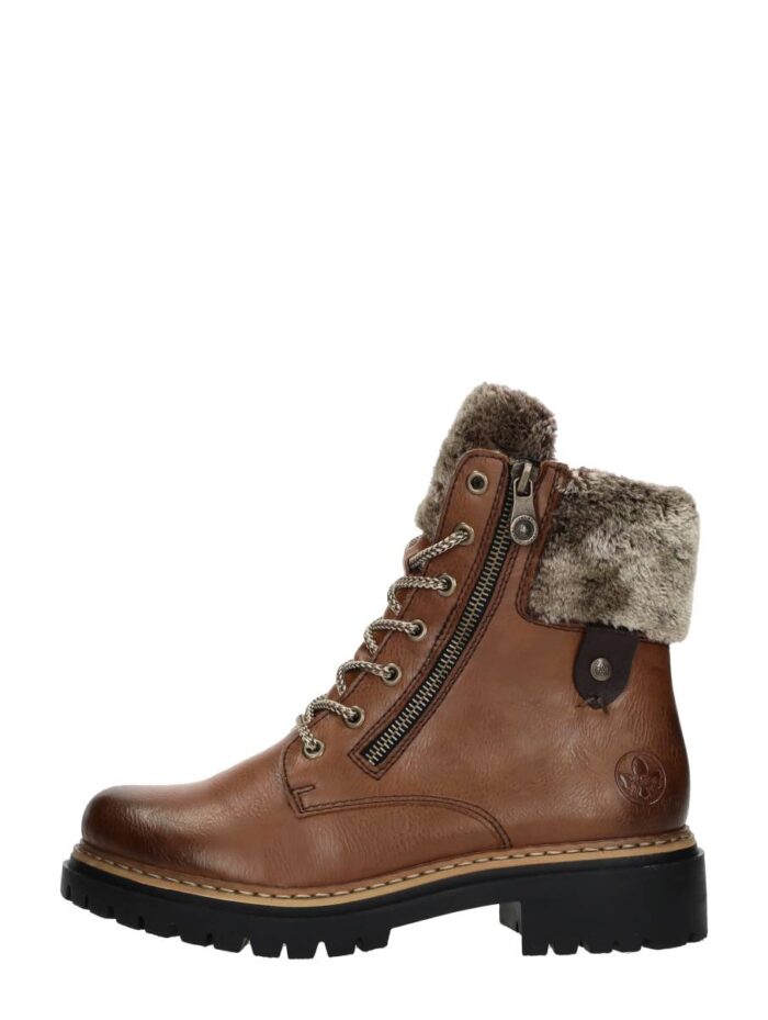 Rieker Veterschoenen Hoog – Cognac