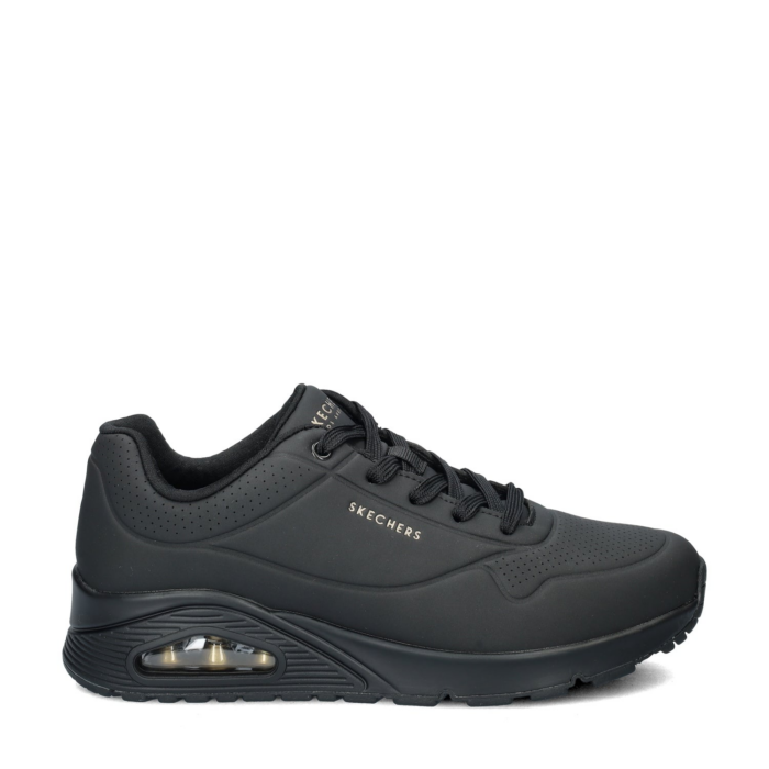 Skechers Uno Wide lage sneakers – Zwart