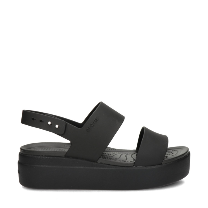Crocs Brooklyn Low Wedge sandalen – Zwart