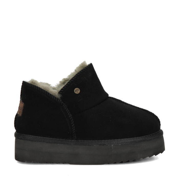 Warmbat Australia Willow Plateau gevoerde boots – Zwart