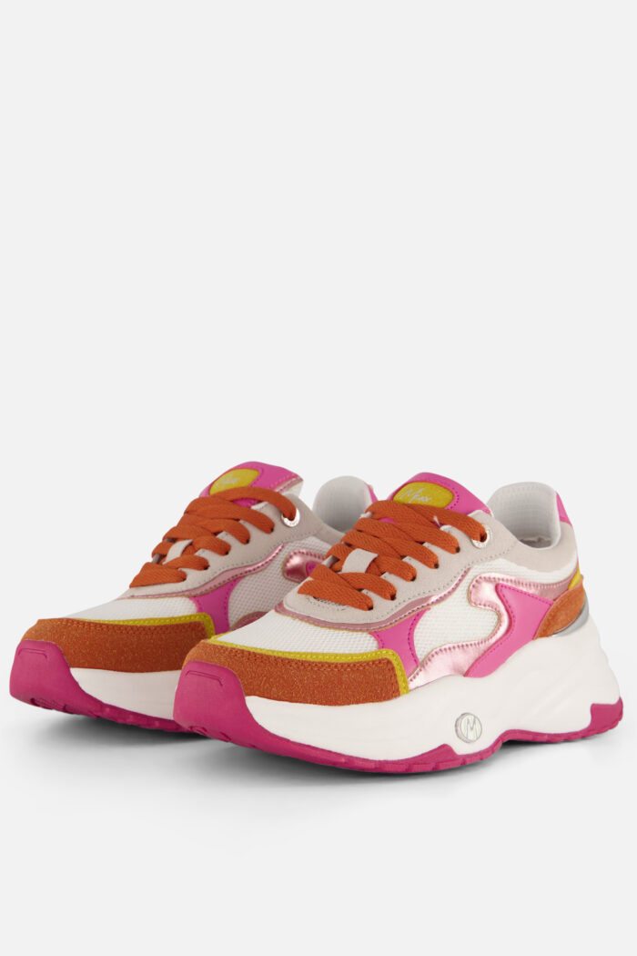 Mexx Palma Pam Sneakers oranje Leer