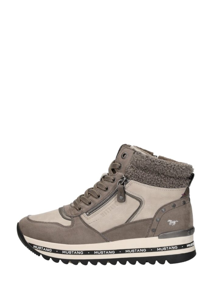 mustang Sneakers Hoog – Taupe