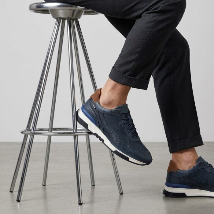 Van Lier Van Lier Romeo Sneakers blauw Leer