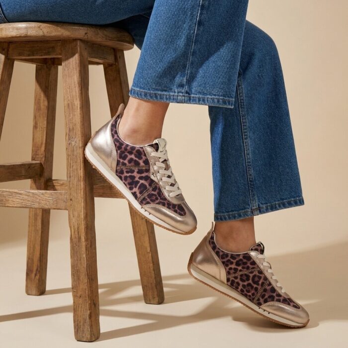Tamaris Leopard Sneakers beige Textiel