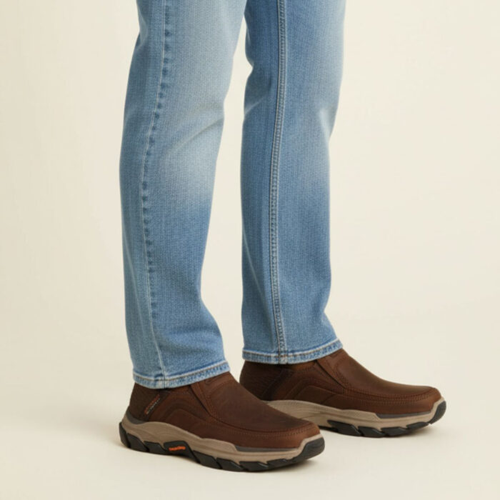 Skechers Respected Hands Free Slip-Ins instapschoenen – Cognac