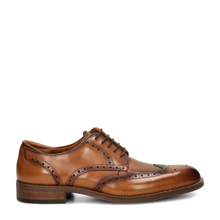 Clarks Craft Remi lage nette schoenen – Cognac