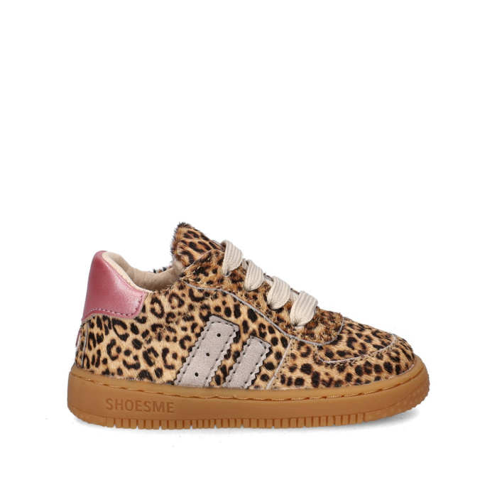 Shoesme Leopard Babyschoenen cognac Suede