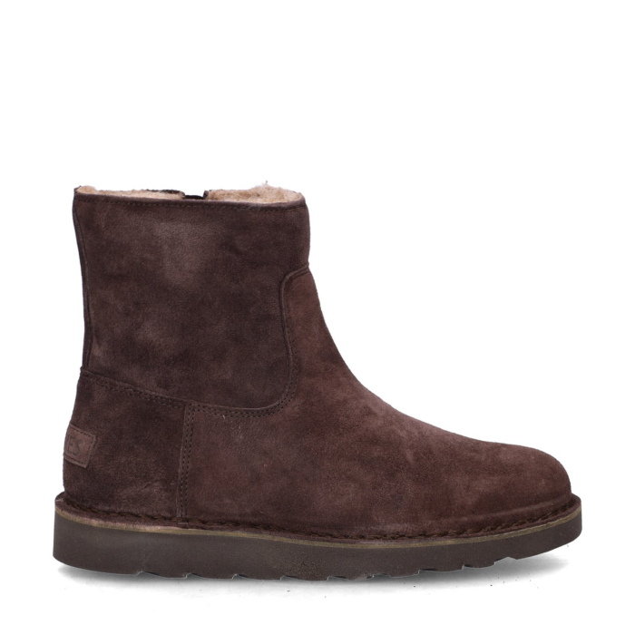 Shabbies Amsterdam Palissa Mila Zip gevoerde boots – Bruin