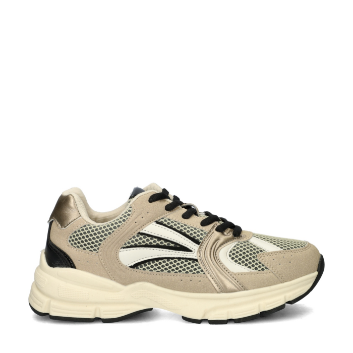 Nelson lage sneakers – Beige