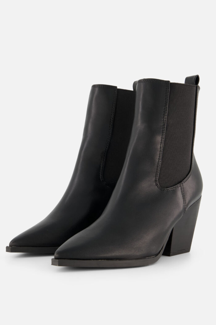 POSH by Poelman Posh by Poelman Chelsea boots met hak zwart Pu