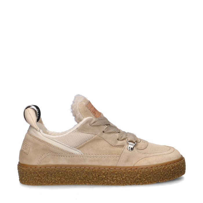 Shabbies Amsterdam Chewy Unna lage sneakers – Beige