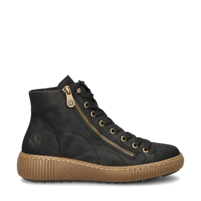 Rieker veterboots – Zwart