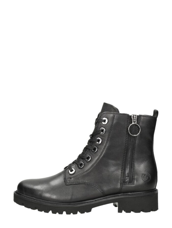Remonte Veterboots zwart Leer