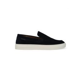 PS Poelman Mick suède loafers donkerblauw