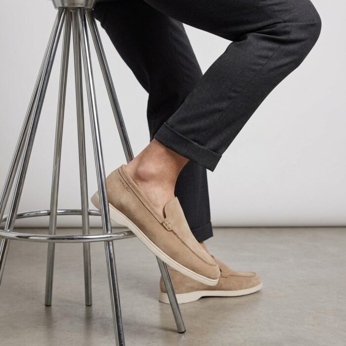 Van Lier Van Lier Ascona Instappers beige Leer