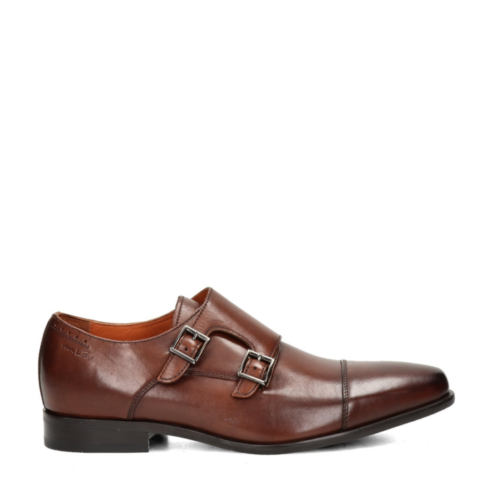 Van Lier Rhodes lage nette schoenen – Cognac