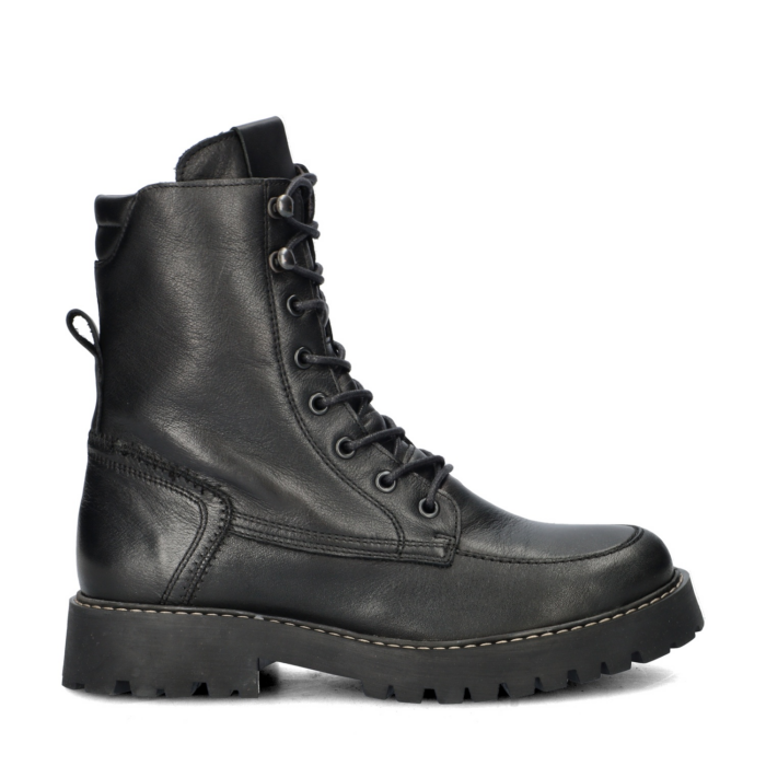 Nelson veterboots – Zwart