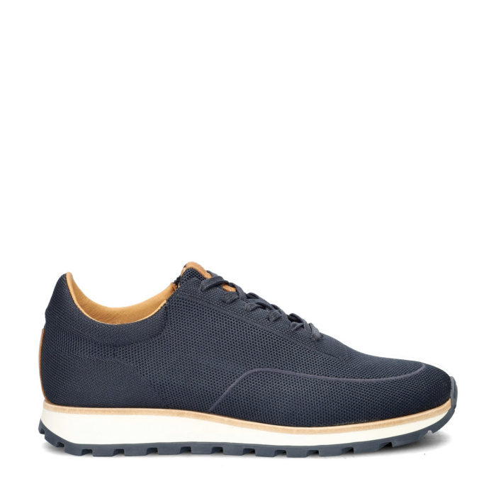 Rehab Mason Knit lage sneakers – Blauw