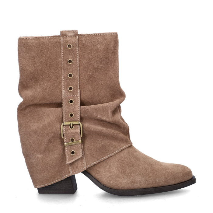Nelson rits- & gesloten boots – Taupe