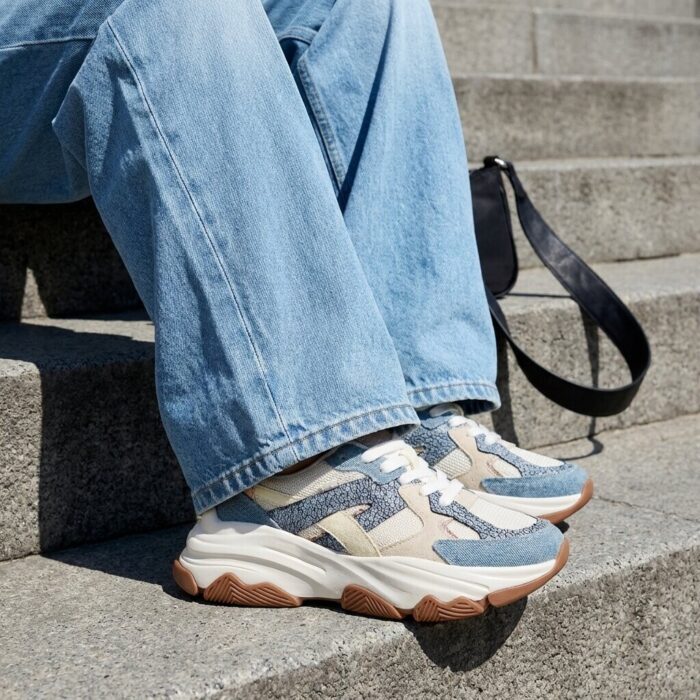POSH by Poelman Posh Sneakers blauw Synthetisch