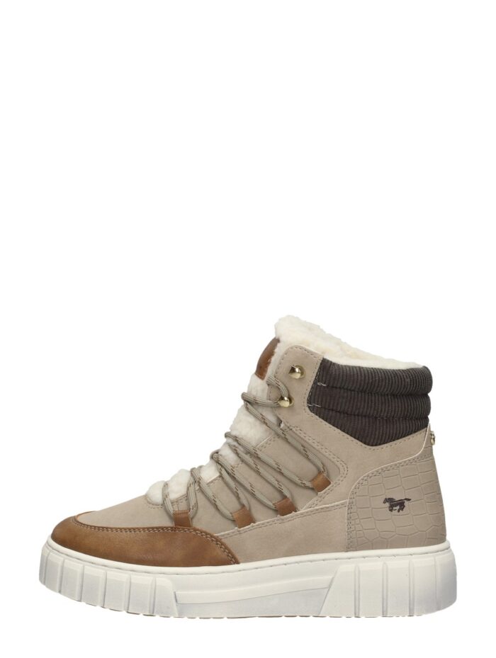 mustang Veterschoenen Hoog – Taupe