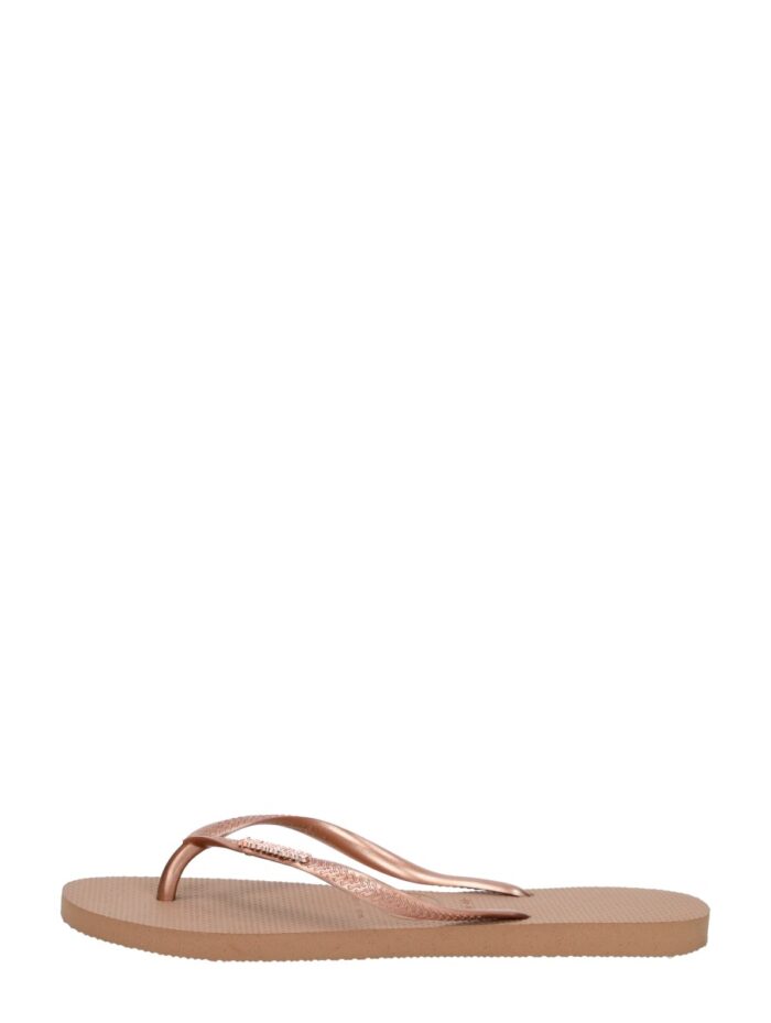Havaianas Hav. Slim Logo Metallic – Rosé-goud