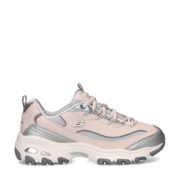 Skechers D’Lites Chromatic lage sneakers – Beige