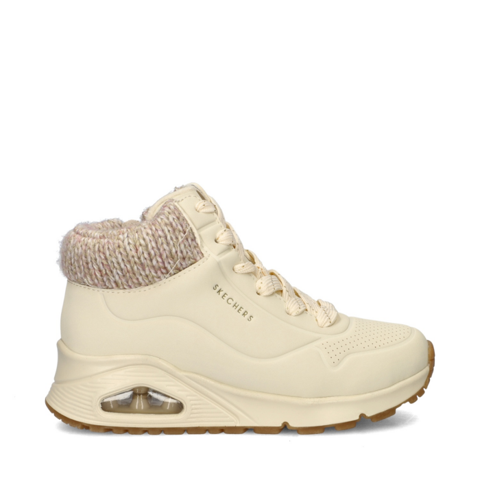 Skechers Uno Gen hoge sneakers – Ecru