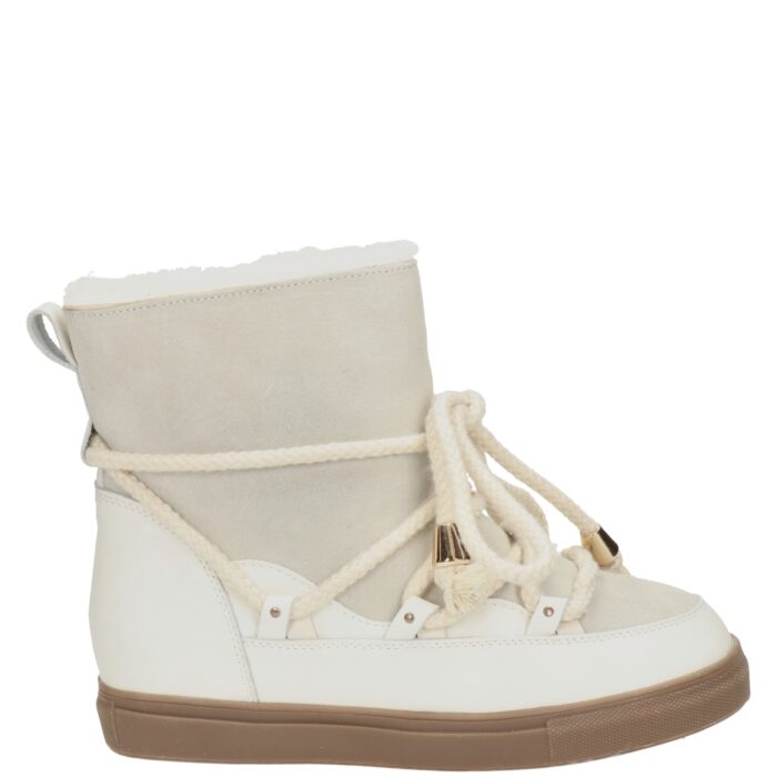 Nelson gevoerde boots – Ecru