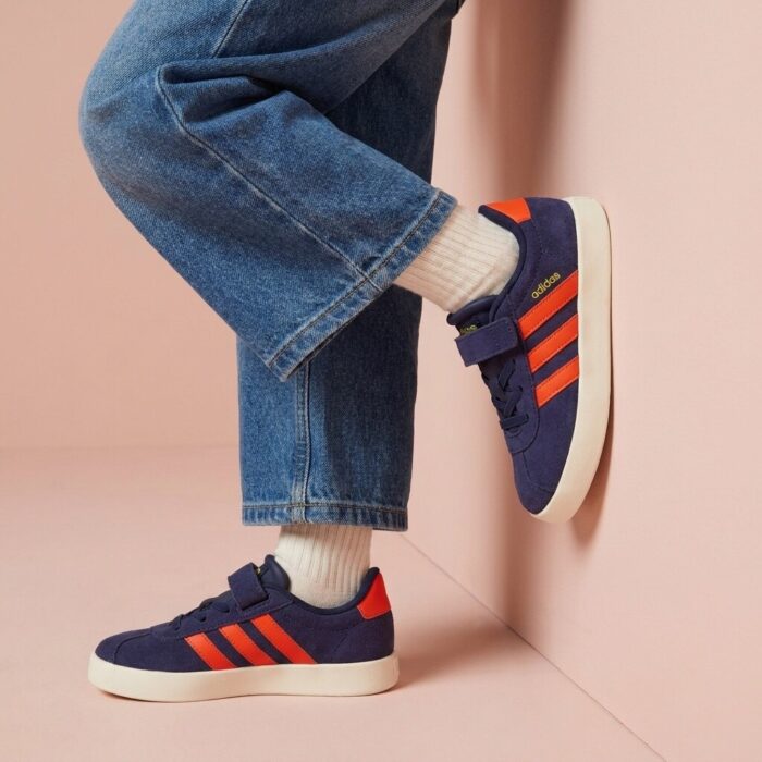 Adidas VL court 3.0 Sneakers blauw Suede