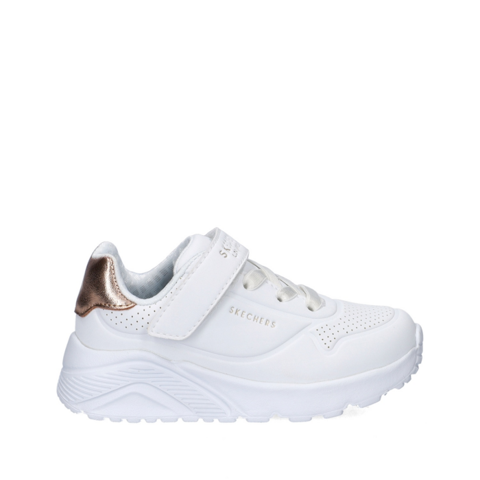 Skechers Uno Lite klittenbandschoenen – Wit