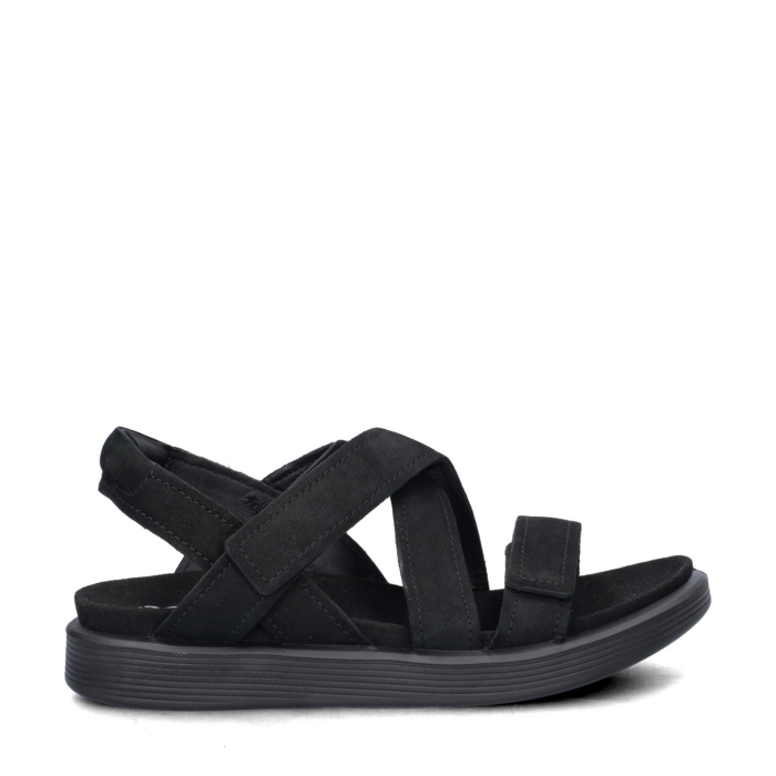 ECCO Soft Sandalen zwart Leer