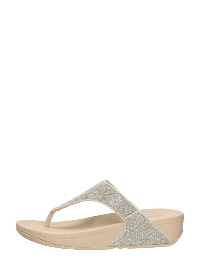 FitFlop Lulu Shimmerglitz Toe-post – Goudkleur