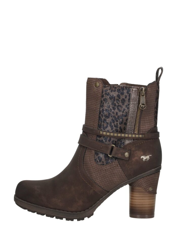 mustang rits- & gesloten boots – Bruin