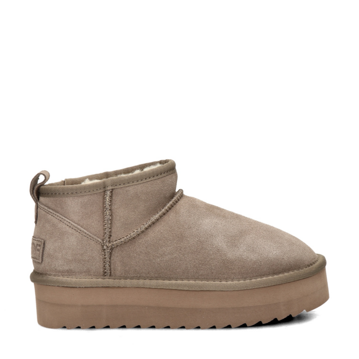 Colors of California suède enkelboots taupe