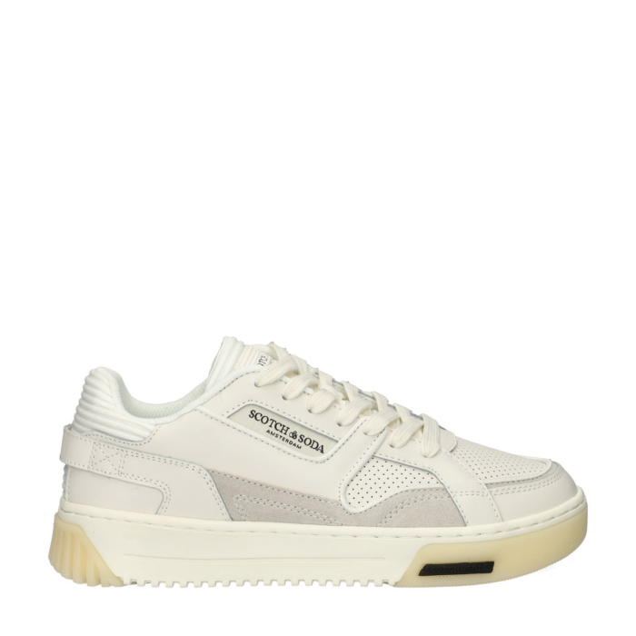 Scotch & Soda New Cup lage sneakers – Wit