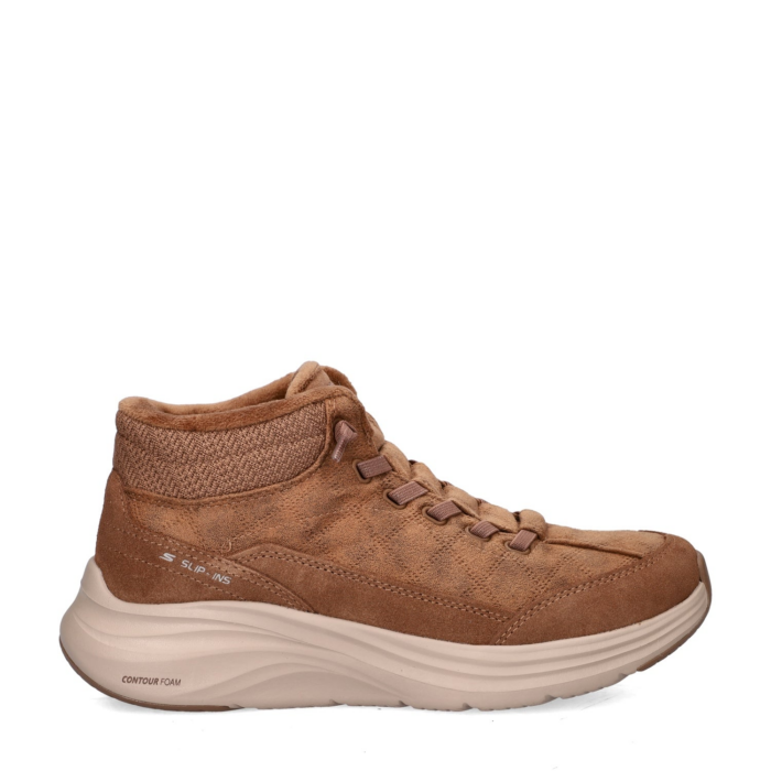 Skechers Hands Free Slip-Ins Contour Foam Cozy Fit rits- & gesloten boots – Cognac