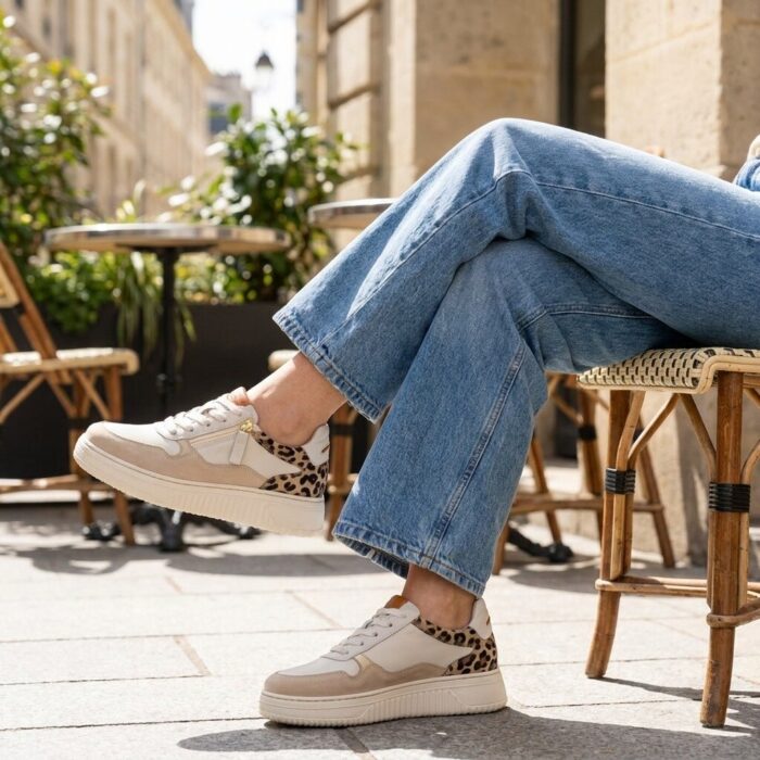Gabor Sneakers wit Leer
