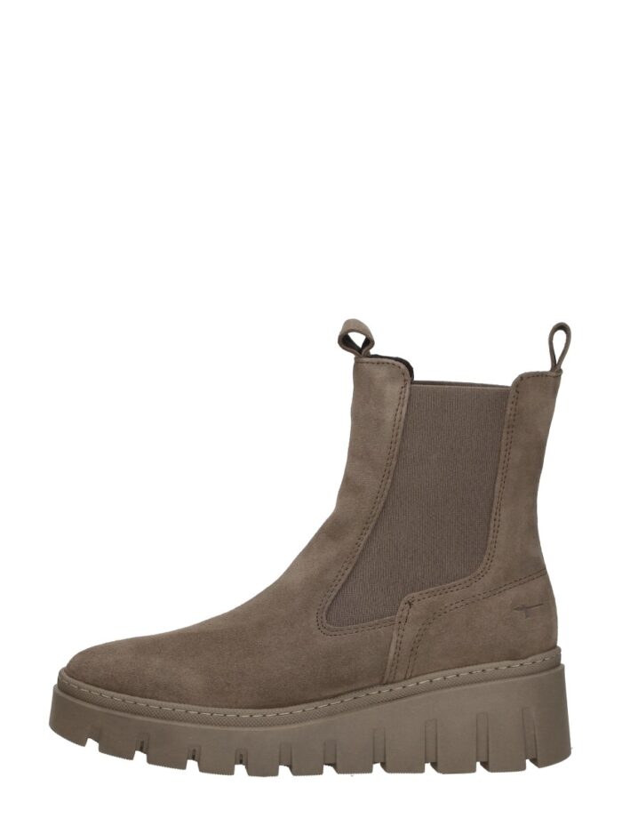 Tamaris Enkellaarsjes Plat – Taupe