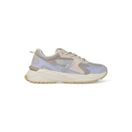 HUB Grid sneakers beige/lichtblauw