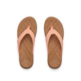 Reef Cushion Melody leren teenslippers zalm