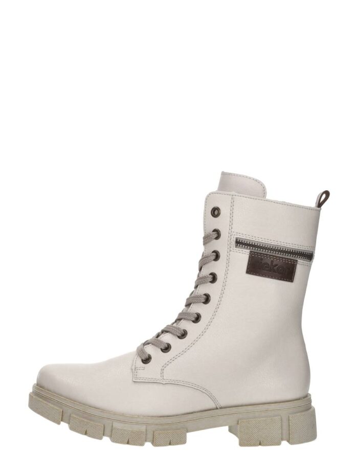 Rieker Veterschoenen Hoog – Gebroken wit