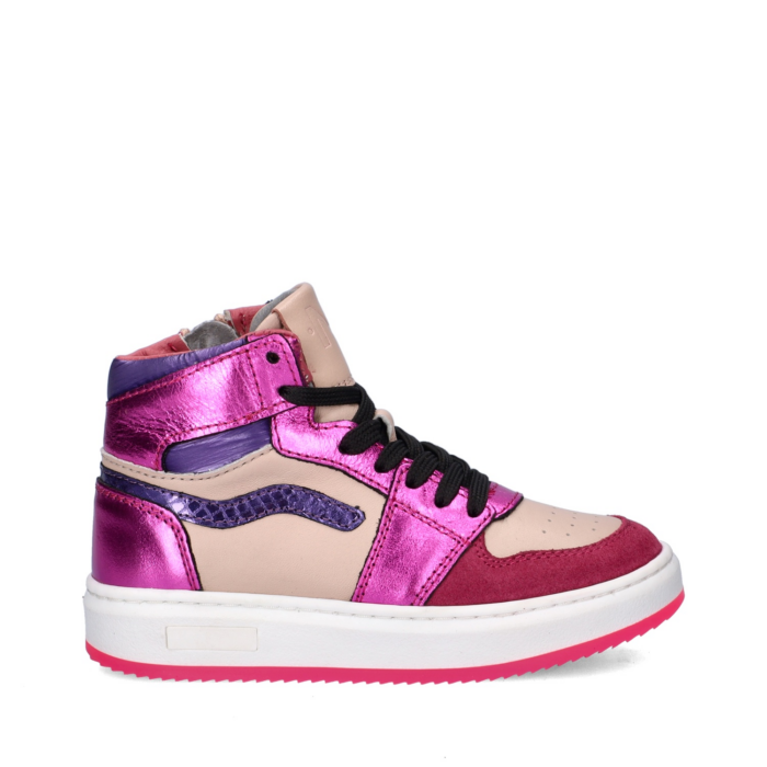 Nelson Kids hoge sneakers – Roze