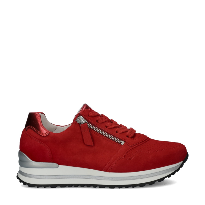 Gabor Comfort Optifit lage sneakers – Rood