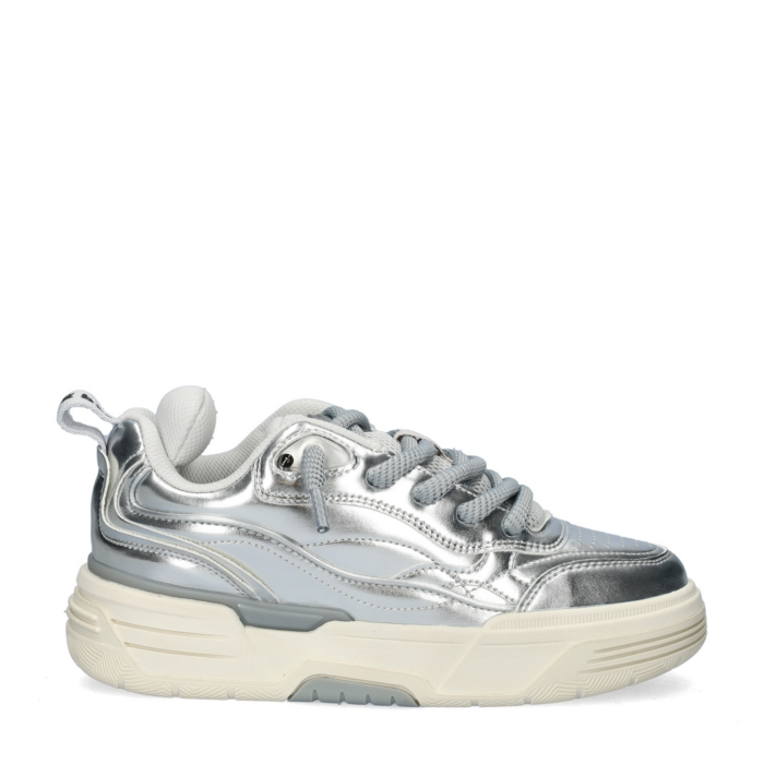 BRX by Bronx Skat-err lage sneakers – Zilver