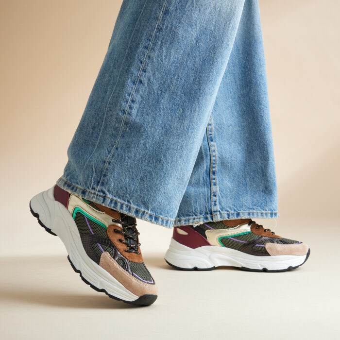 POSH by Poelman POSH by Poelman Sneakers bruin Synthetisch